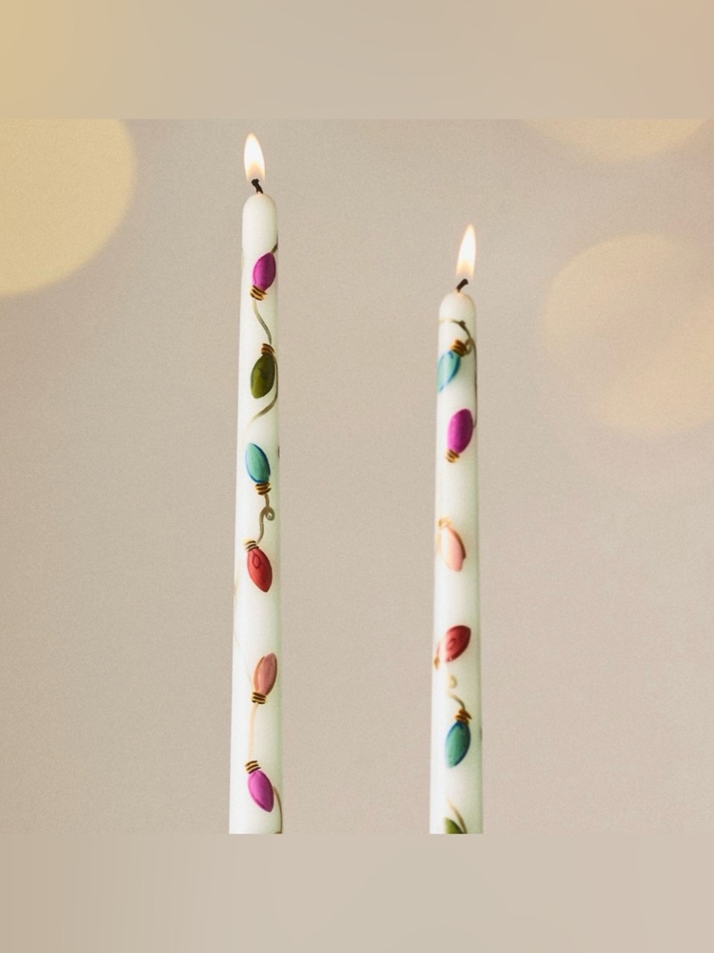 ANTHROPOLOGIE String Light Taper Candles